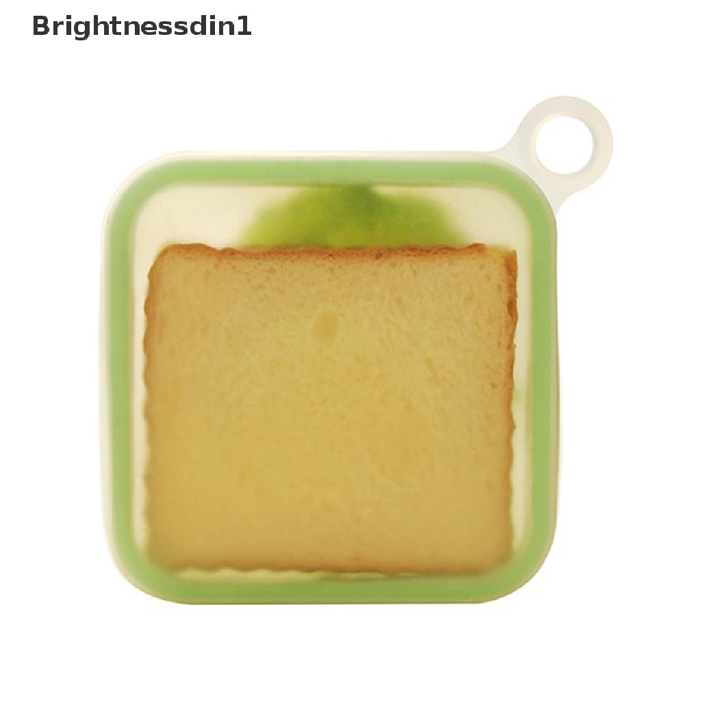 Kotak Makan Siang Bento Sandwich Panggang Microwaveable Reusable Bahan Silikon 1