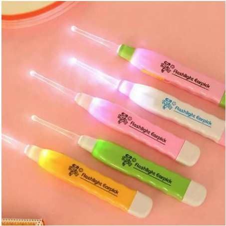 Korek Kuping LED Karakter Anak Earpick Cartoon