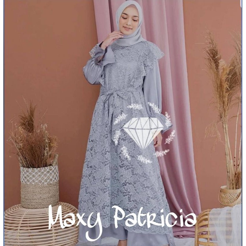 MAXY PATRICIA, BRUKAT PREMIUM, GAMIS HIJAB MUSLIM, MAXY DRESS