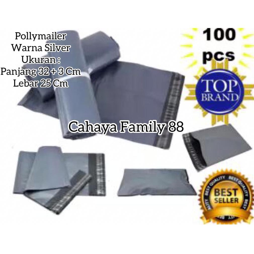 

Np2Code Plastik Packing Online Polymailer 25x35 Silver Polimailer Kemasan Amplop [ 100 Lembar ](teru