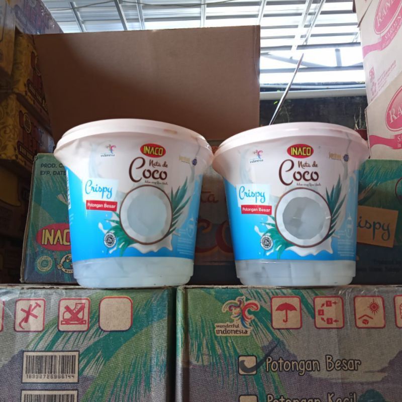 Nata De Coco INACO kemasan EMBER 1kg = 1000ml