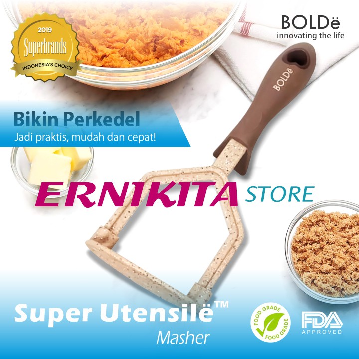 BOLDe MASHER POTATO - Super Utensil Pelumat Penghalus Kentang