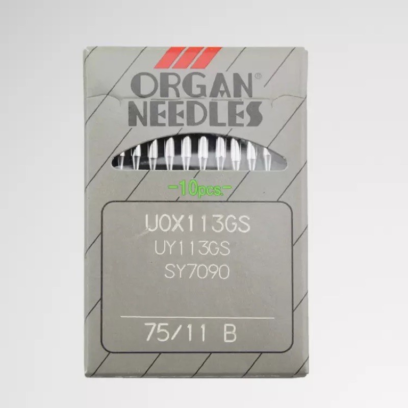 Jarum mesin Jahit kansai karet ban UOx113 Organ Needles Japan UO x 113 GS Ori Japan