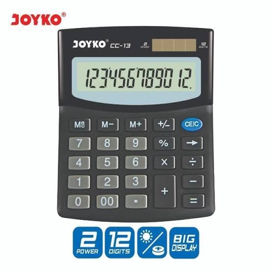 

Kalkulator | Calculator Joyko CC-13 | 12 Digits