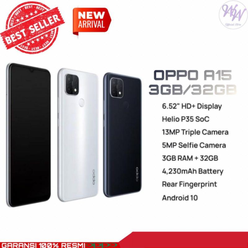 HP OPPO A15 3+32 TERBARU TERLARIS MURAH