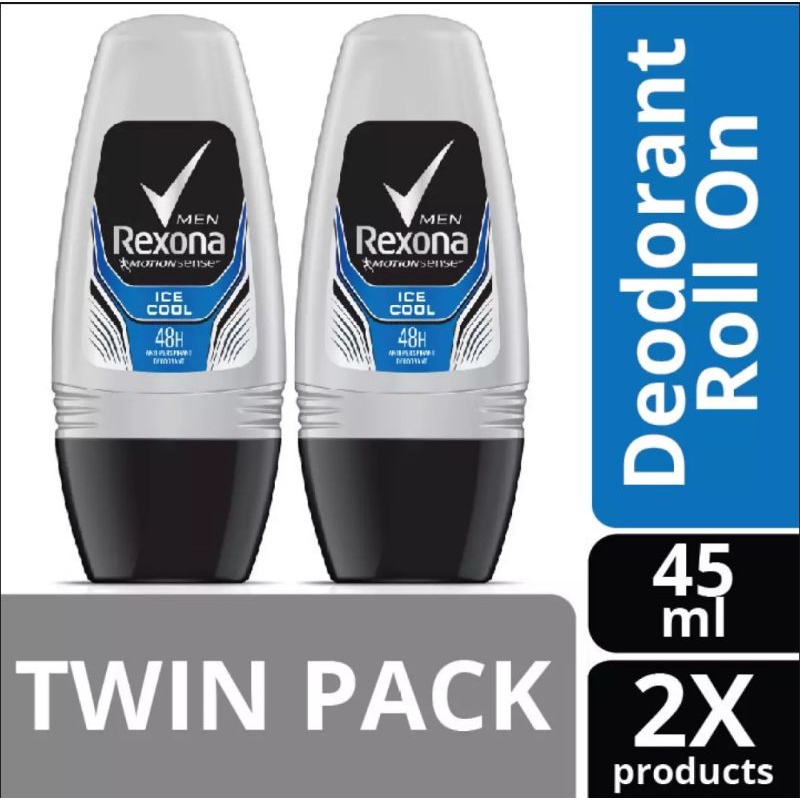 REXONA DEODORANT ROLL ON 45 ML 2 ISI 2 PCS PARFUM