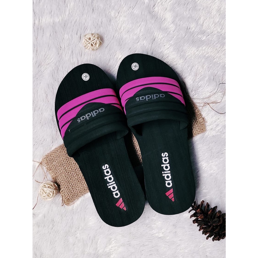 Sandal Wedges Kokop Spon Garis Wanita