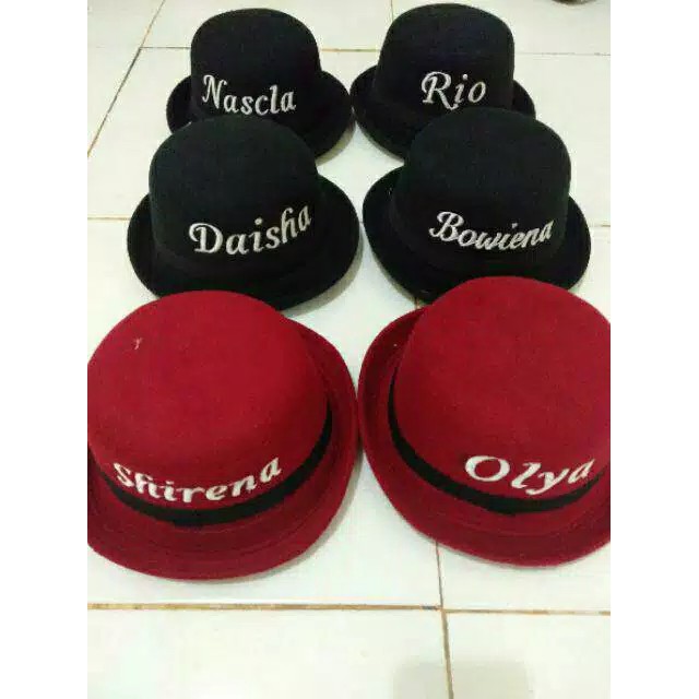 TOPI CAPLIN ANAK / TOPI CAPLIN BORDIR / TOPI CAPLIN CUSTOM / TOPI CAPLIN