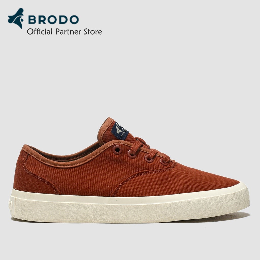 SNEAKERS PRIA ORI SNEAKER BRODO ORIGINAL - Sepatu VTG Oxford Is Teracotta