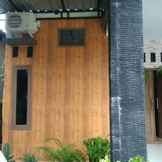 Wallpaper sticker 10mx45cm kayu, salur hijau, salur silver,salur emas, bata 3D