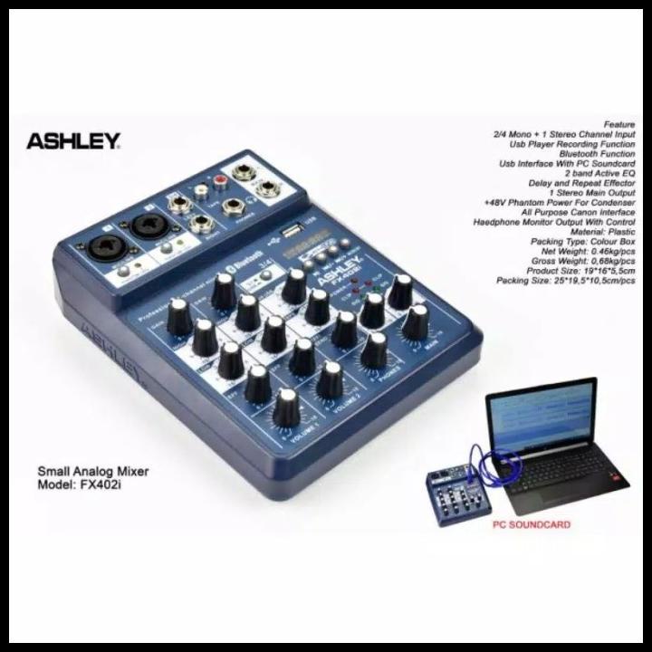 Mixer 4 Channel Ashley Fx402I