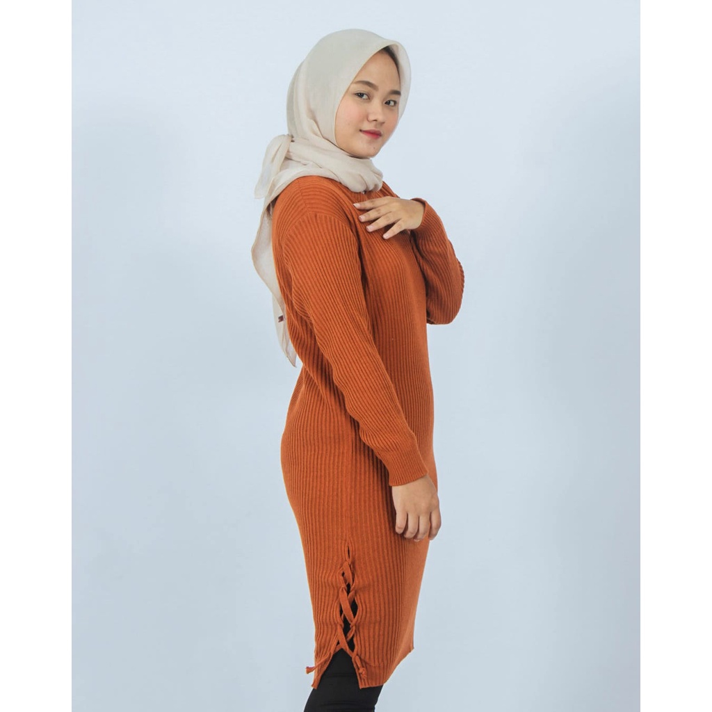Atasan Muslim Wanita Rajut CLARISSA TUNIK-2