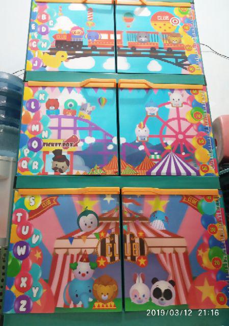 Lemari Pintu Susun 3 Boneka Besar/ 3dimensi
