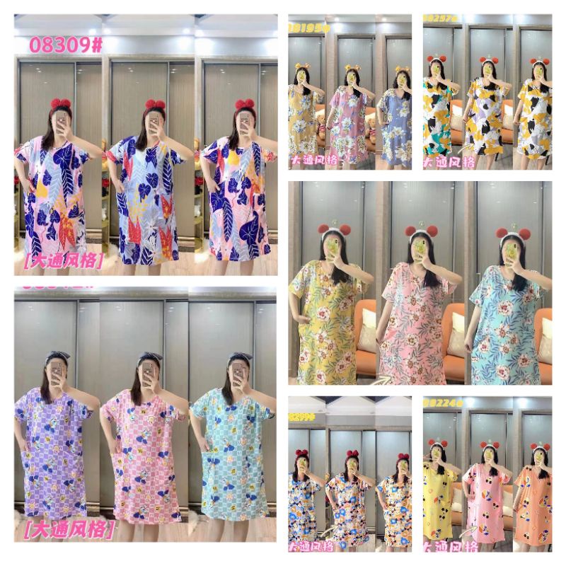 COD Daster import Karakter Jumbo Bahan Kaos Import Lucu