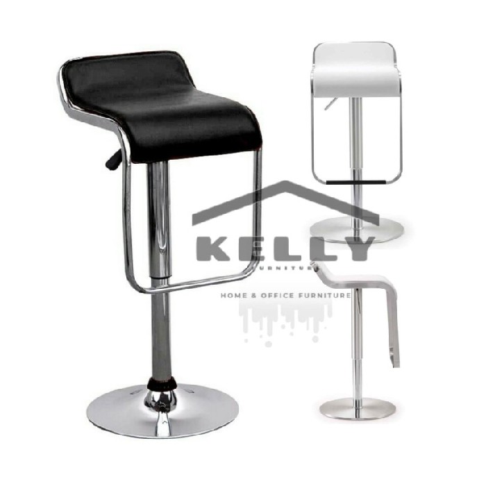 Hitam MinimalisBar - Mini CafeKursi Berkualitas HidrolikKursi Stool Bar Unik PersegiKursi