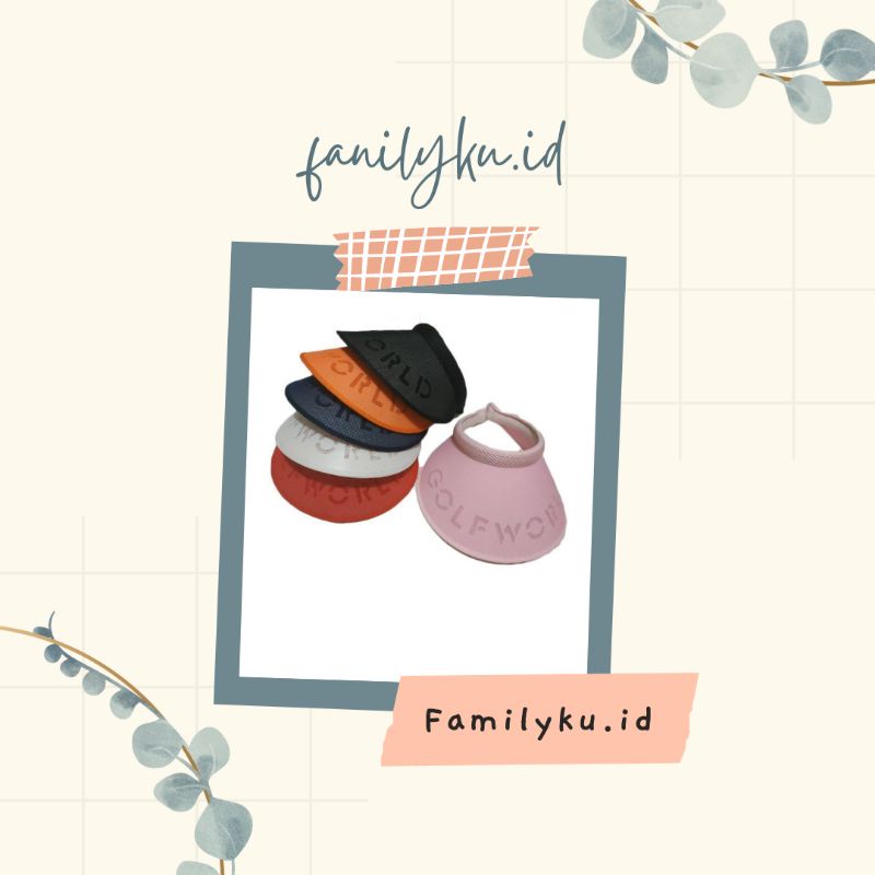 Topi Wanita Import Senam Caddy Golf Import