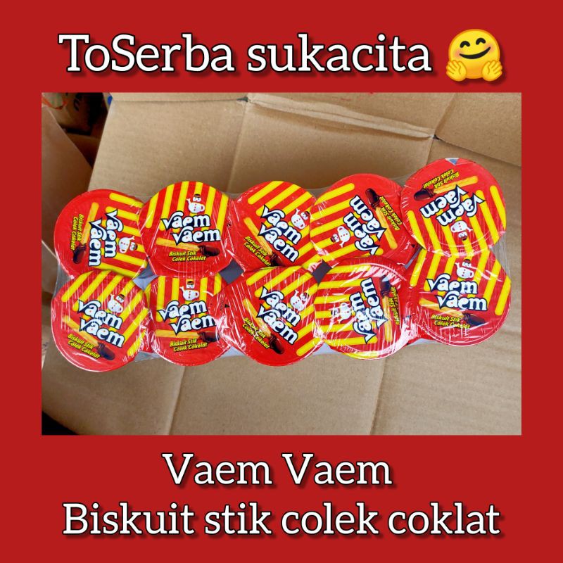 

Vaem Vaem Biskuit stik colek cokelat