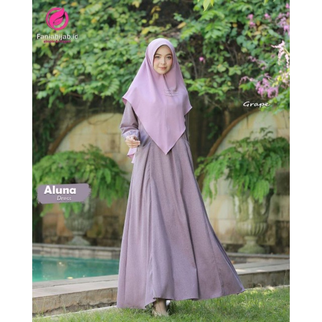ALUNA DRESS GRAPE BY FANIA HIJAB