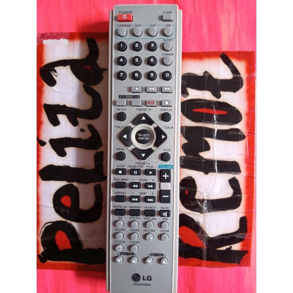 Remote control LG hi-fi Hometheather MDD72 original terlengkap