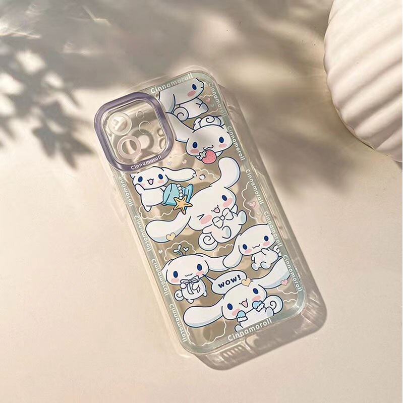 iPhone Case iPhone 13 13pro 13prm Silicone Soft Case Transparan Persegi Kartun Lucu untuk iphone 11 iphone 12 pro max iphone 7 plus iphone 8 plus phone xr xs max X Xr 11 Max 8plus iphone Pro mini7SE