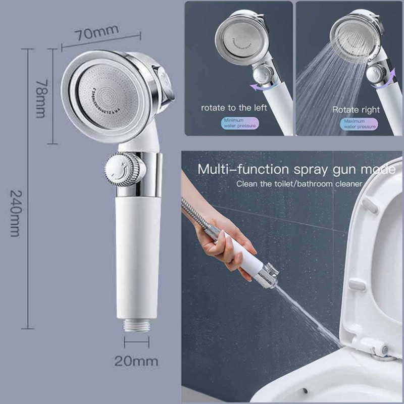 Kepala Shower Mandi Minimalis Pressurized Nozzle Adjustable Speed