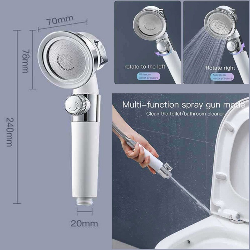 Kepala Shower Mandi Minimalis Pressurized Nozzle Adjustable Speed