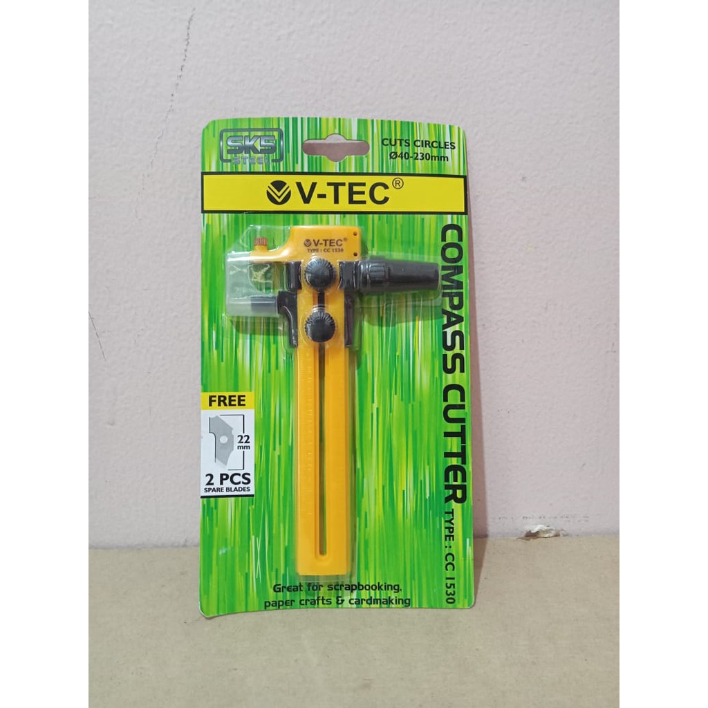 

V-TEC Circle Cutter CC-1530 40-230mm / Cut Circles / Compass Cutter