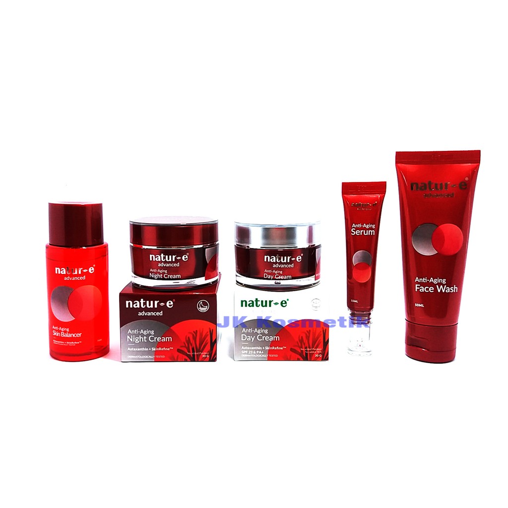 Natur E Advanced Anti Aging Series Paket isi 5 item