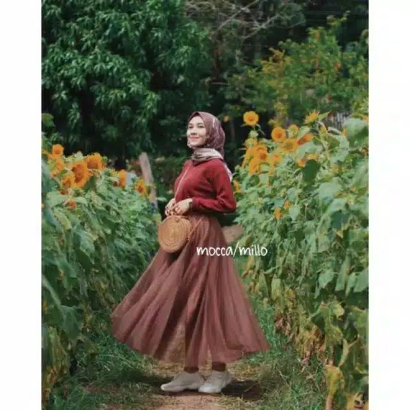 ROK TUTU POLOS WANITA/ROK TUTU DEWASA/ROK TILE WANITA