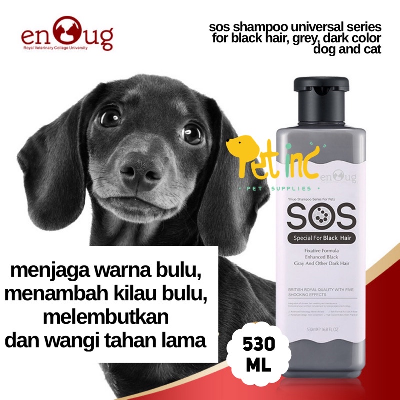 SOS enchanted black and  gray  color shampoo 530ml