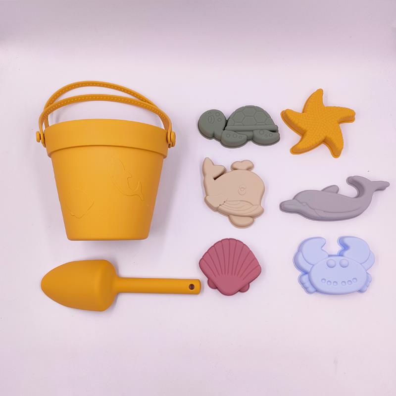 Beach Toy Silicone Set Mainan Cetakan Pasir Pantai Anak Beach Toy Kit High Quality