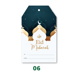 Hangtag Gift Tag Kartu Lebaran Ramadhan Mini Idul Fitri Eid Mubarak Card Hari Raya Tag Shopee Indonesia