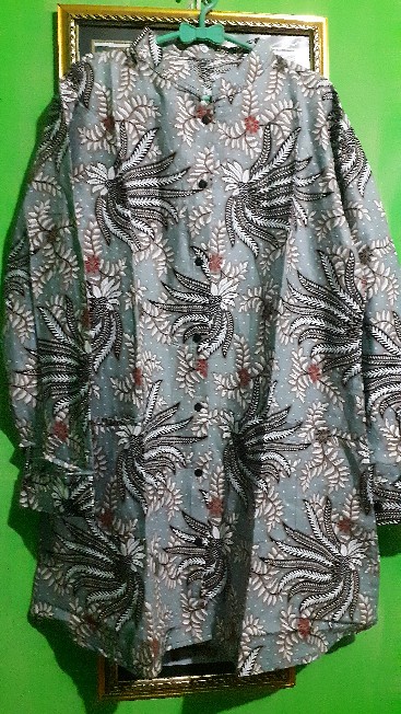 Tunik Batik Kancing Depan(busui)motif Kenongo