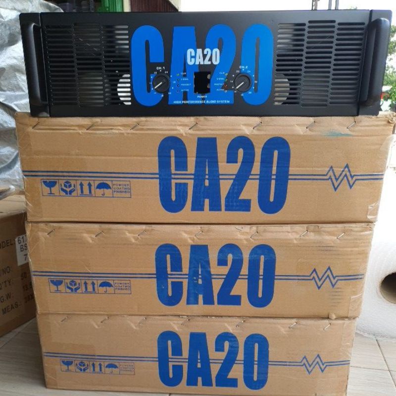 BOX POWER AMPLIFIER CA20 CA-20 PLUS KNOP PLUS LAMPU INDIKATOR SIGNAL