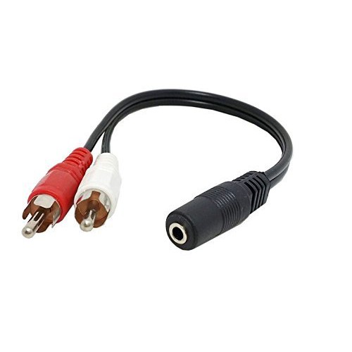 KABEL AUDIO 3.5MM FEMALE TO 2 RCA MALE