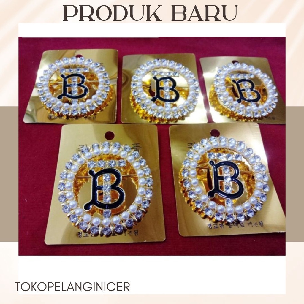 Bros Hijab Button Bros Dada - Bross Baju Peniti Jilbab Brooch Murah Model Logo BT Kekinian