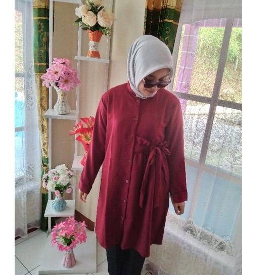 (TERPERCAYA) BAJU TUNIK DEMORE KEKINIAN/ TUNIK BUSUI/BAYLE DAYLE KERUT /JUMBO SIZE