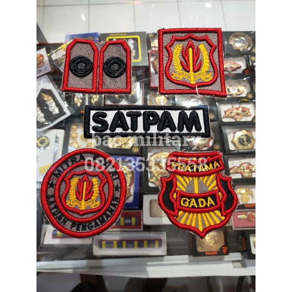 BORDIR SATPAM BADGE TIMBUL 3D PDL