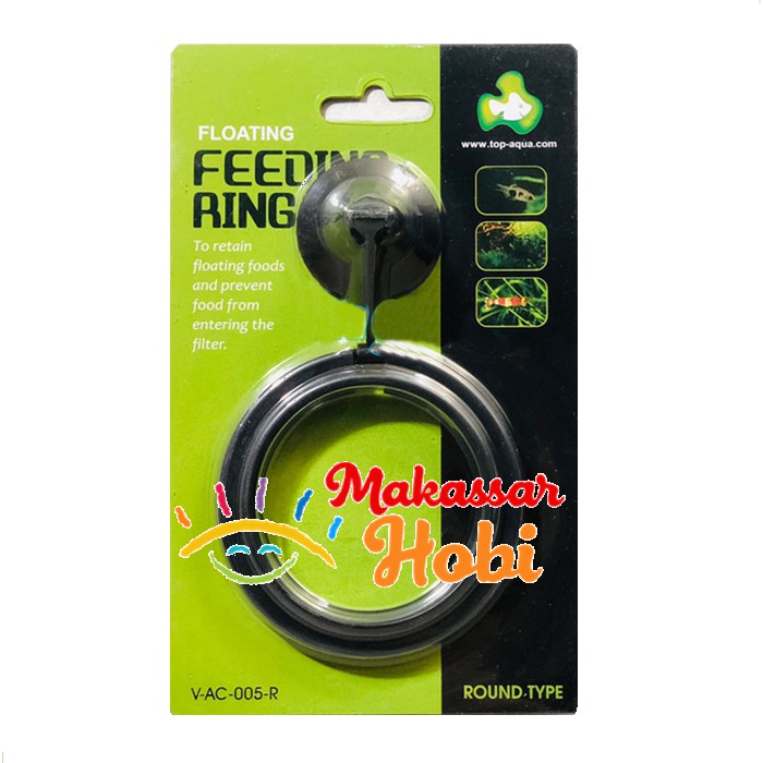 Ring Pemberi Makan Ikan Floating Feeding Ring Top Aqua ROUND 7.5 cm