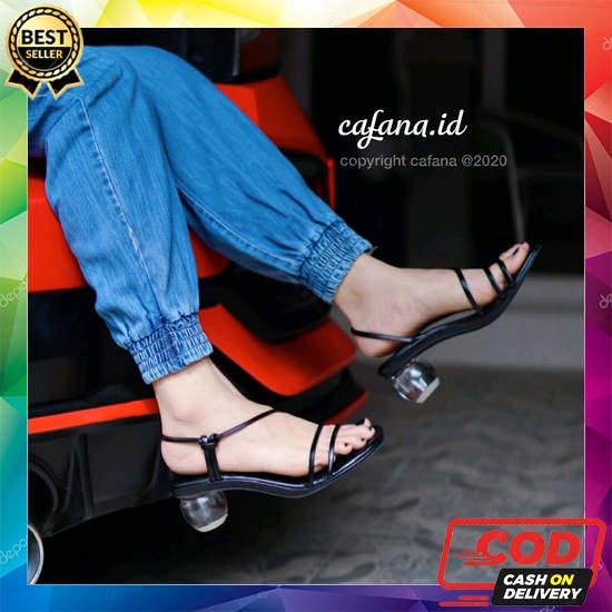 Koleksi Terbaru Sandal Haihils Wanita Ter 2022 Sendal Haihil Kekinian  Sandal Heels Kaca Wanita Prem