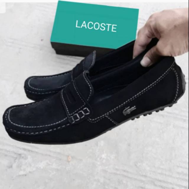 Sepatu lacoste kulit swede
