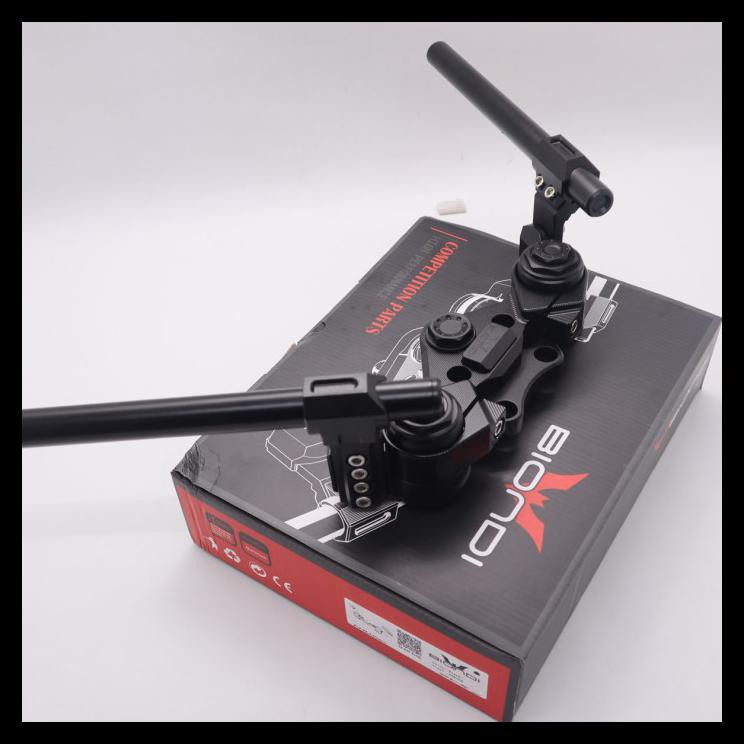 TERBARU STANG JEPIT NMAX 155 & PCX 150 BIONDI TYPE VORTEX ALUMUNIUM - HITAM !!!!!!