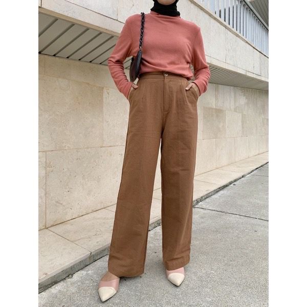 Kulot Linen Highwaist Seoul Kulot Linen Laura Slim Celana Kulot Linen Cullote / SEOUL Kulot Linen Pusatgrosir_solo Seoul Yuka Kulot Linen Highwaist Korean Style Hits Ootd Selebgram Fashion Kulot Terbaru Linen Panjang