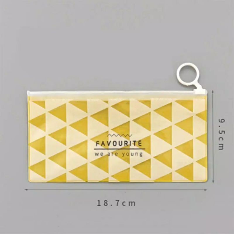 

pencil case transparant yellow