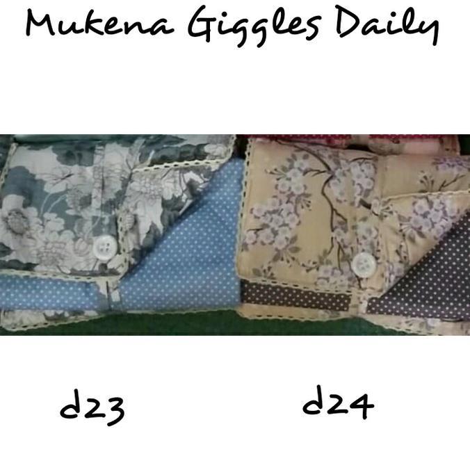 BARANG BERKUALITAS MUKENA KATUN DESIGN BY JEPANG MERK GIGGLES DAILY CANTIK BAGUS KEKINIAN MURAH