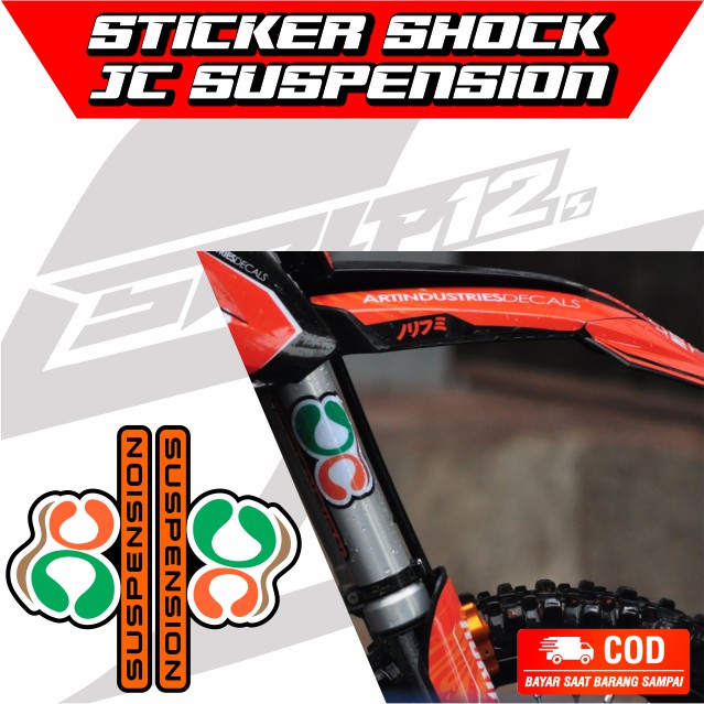 STICKER SHOCK DEPAN JC SUSPENSION SHOCK UP SIDE DOWN SHOCK TELE TELESKOPIK