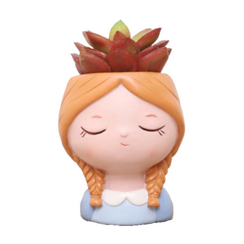 Siy Cetakan Pot Bunga Resin Epoksi Bentuk Anak Perempuan Bahan Silikon Untuk Dekorasi Rumah Diy