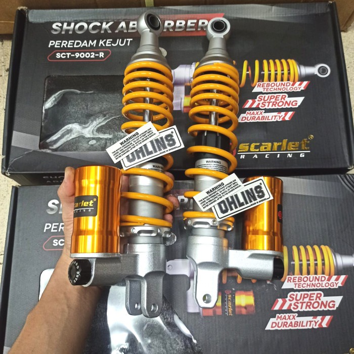 shock Scarlet sct9002R Nmax old Pcx Lokal old Xmax Aerox155 - Hitam Pcx Lokal Old