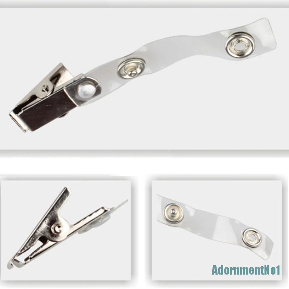 (AdornmentNo1) 10pcs Lanyard Holder Kartu ID / Kunci Bahan Metal