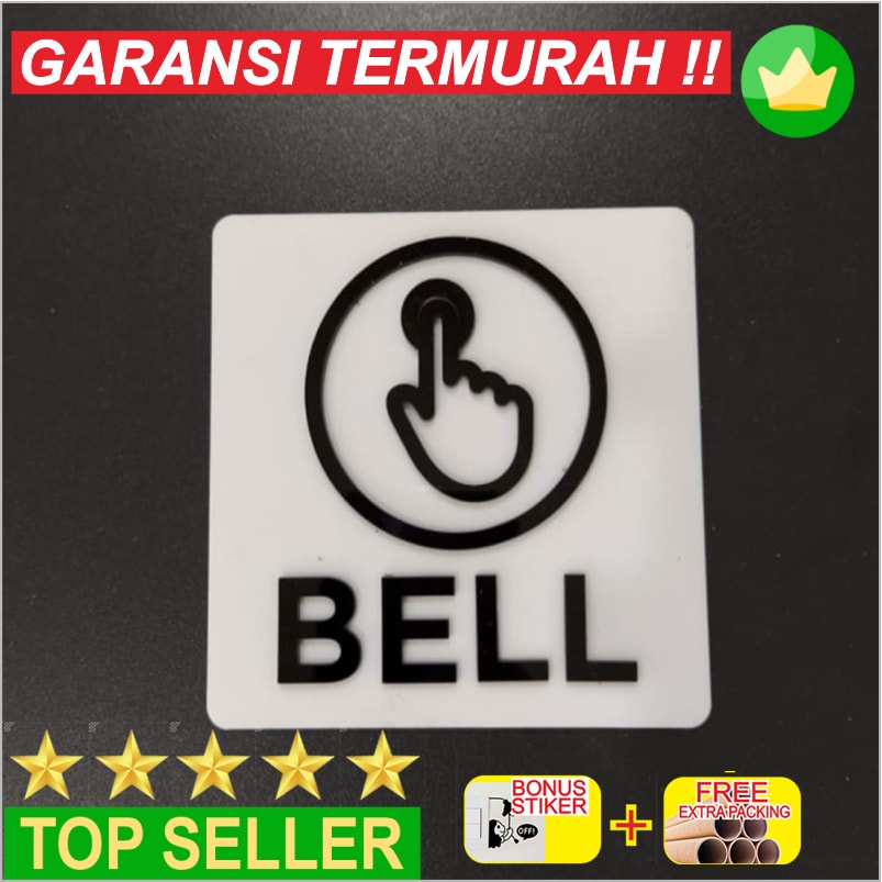 

Terlaris Bell | Papan Sign Board Akrilik Timbul | 15 x 20 Elegan